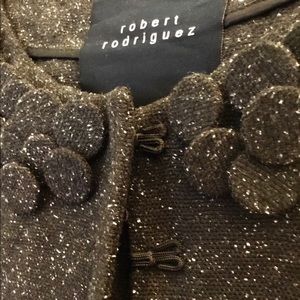 NWOT ROBERT RODRIGUEZ cropped wool silk blazer 8